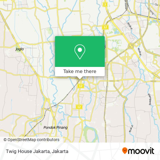 Twig House Jakarta map