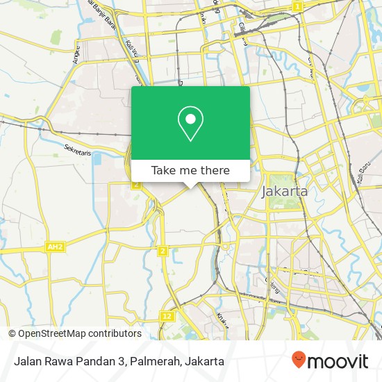 Jalan Rawa Pandan 3, Palmerah map