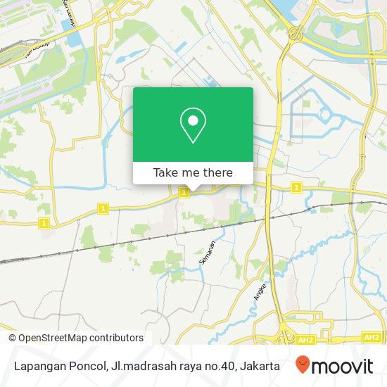 Lapangan Poncol, Jl.madrasah raya no.40 map