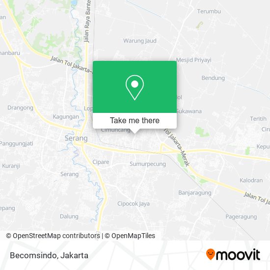 Becomsindo, Jalan Trip Jamaksari Serang map