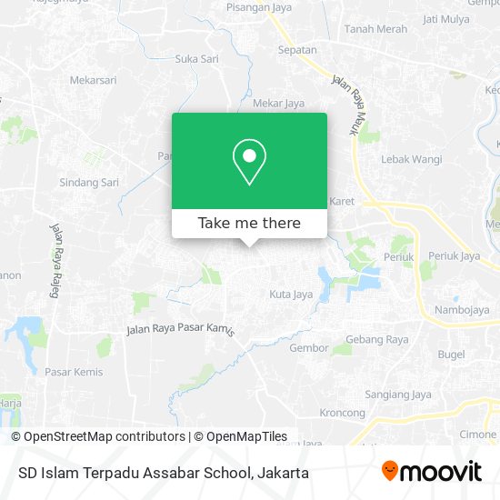 SD Islam Terpadu Assabar School map