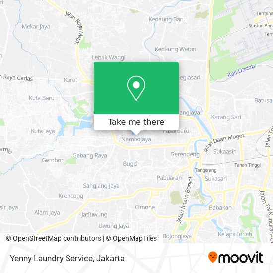 Yenny Laundry Service map