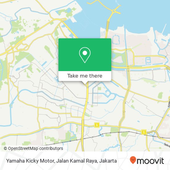 Yamaha Kicky Motor, Jalan Kamal Raya map