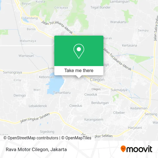 Rava Motor Cilegon map