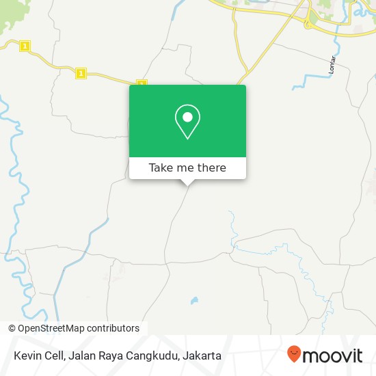 Kevin Cell, Jalan Raya Cangkudu map