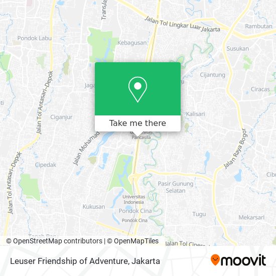 Leuser Friendship of Adventure map
