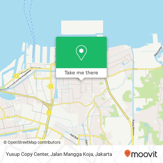 Yusup Copy Center, Jalan Mangga Koja map