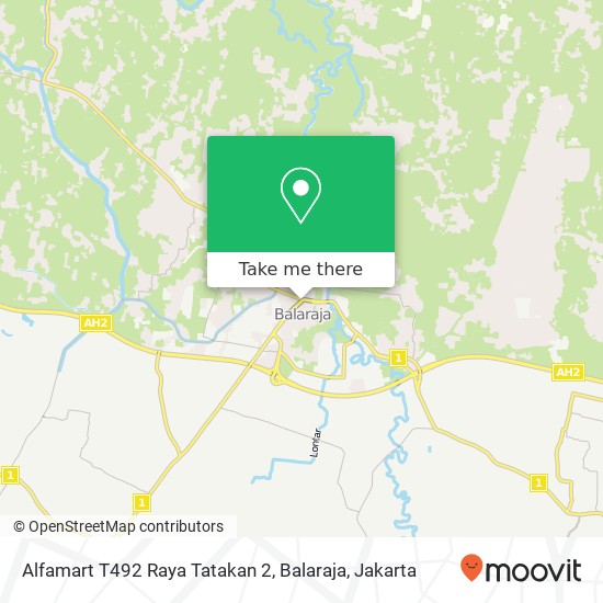 Alfamart T492 Raya Tatakan 2, Balaraja map