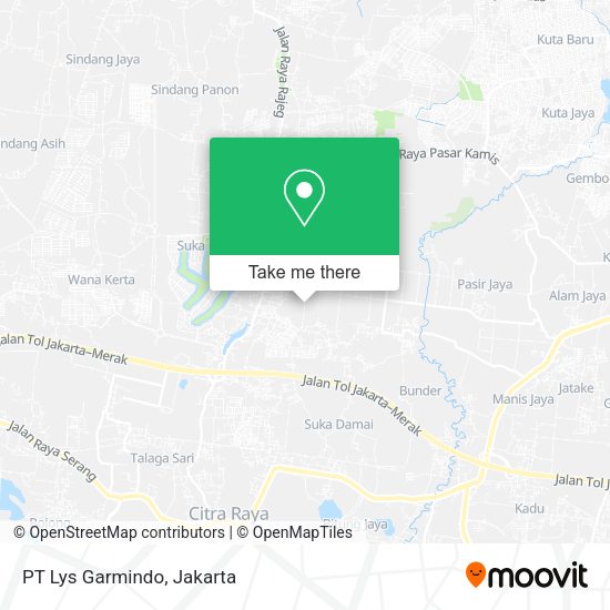 PT Lys Garmindo, Jalan Industri Raya 3 Cikupa map