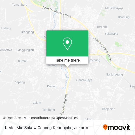 Kedai Mie Sakaw Cabang Kebonjahe, Jalan Raya Pandeglang map