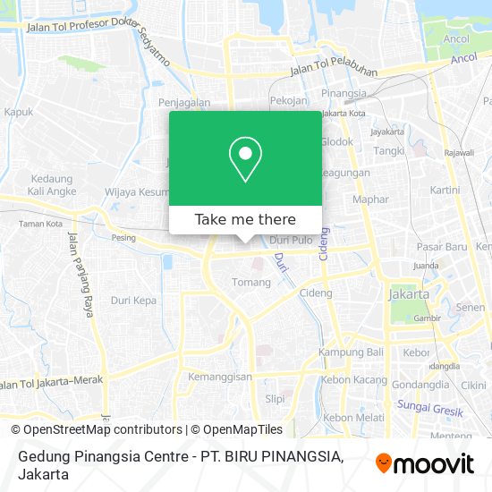 Gedung Pinangsia Centre - PT. BIRU PINANGSIA map