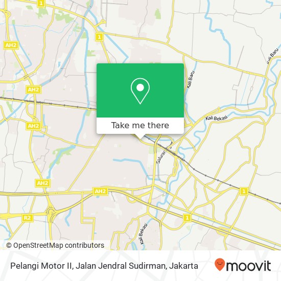 Pelangi Motor II, Jalan Jendral Sudirman map