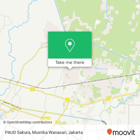 PAUD Sakura, Mustika Wanasari map