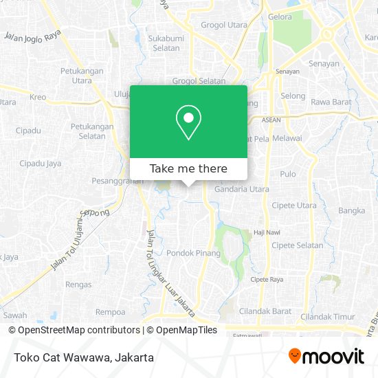 Toko Cat Wawawa map