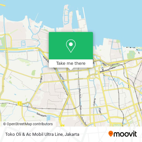 Toko Oli & Ac Mobil Ultra Line map