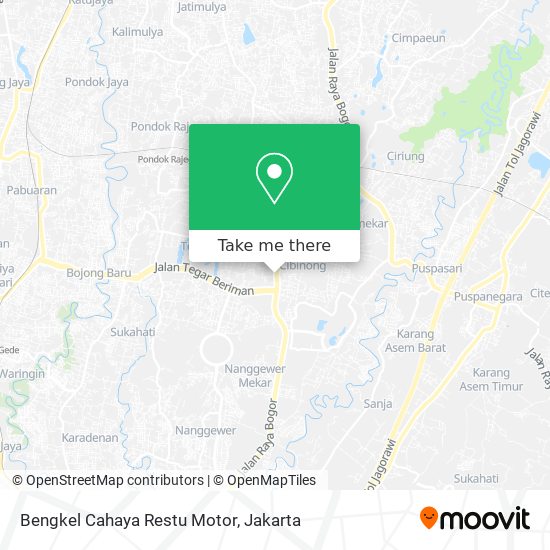 Bengkel Cahaya Restu Motor map