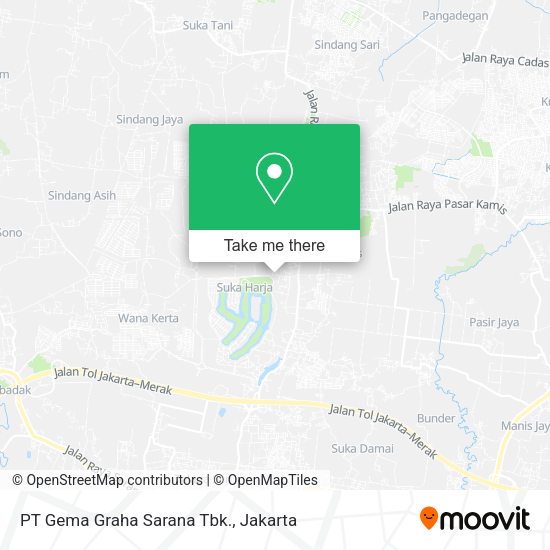 PT Gema Graha Sarana Tbk., Sindang Jaya map