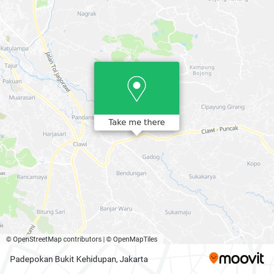 Padepokan Bukit Kehidupan map