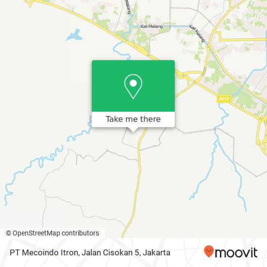 PT Mecoindo Itron, Jalan Cisokan 5 map