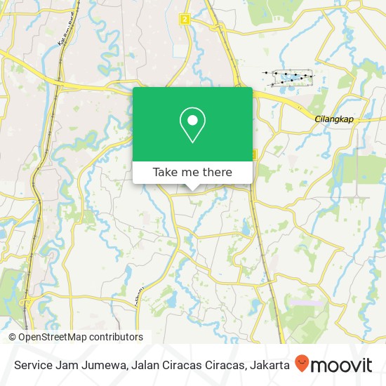 Service Jam Jumewa, Jalan Ciracas Ciracas map