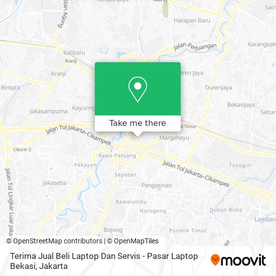 Terima Jual Beli Laptop Dan Servis - Pasar Laptop Bekasi map