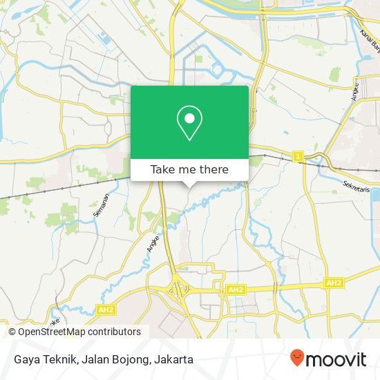 Gaya Teknik, Jalan Bojong map