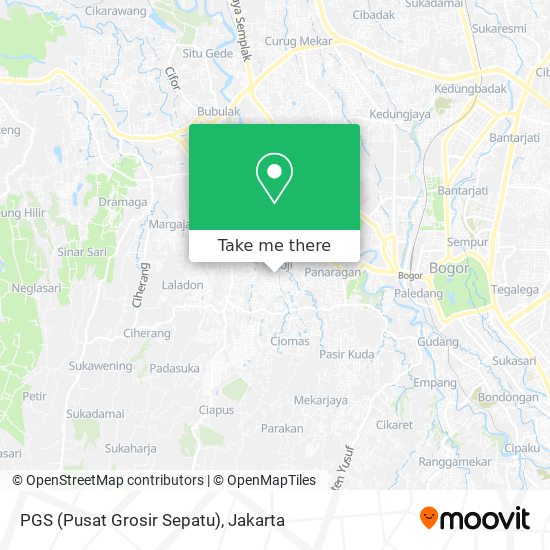 PGS (Pusat Grosir Sepatu) map