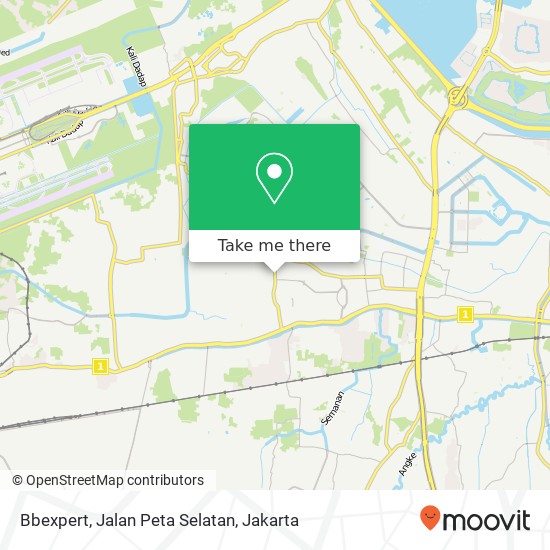 Bbexpert, Jalan Peta Selatan map