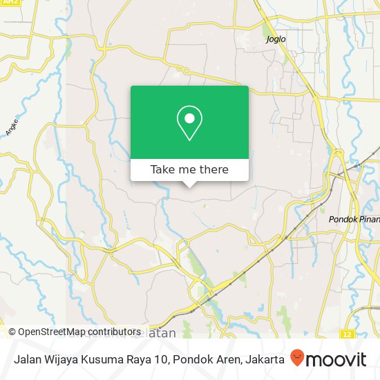 Jalan Wijaya Kusuma Raya 10, Pondok Aren map