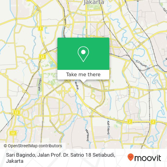Sari Bagindo, Jalan Prof. Dr. Satrio 18 Setiabudi map