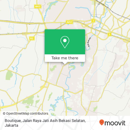 Boutique, Jalan Raya Jati Asih Bekasi Selatan map