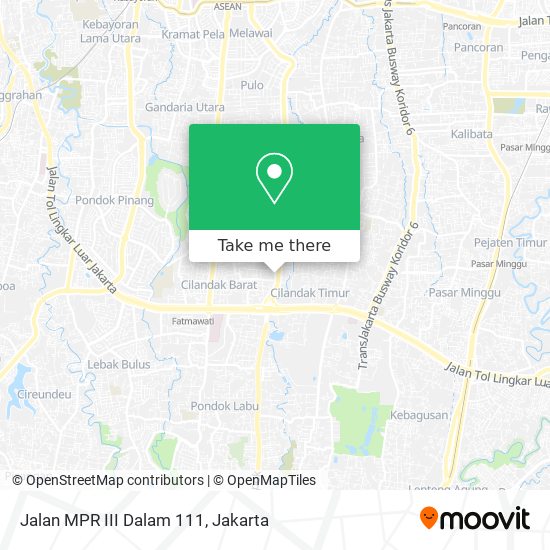 Jalan MPR III Dalam 111 map