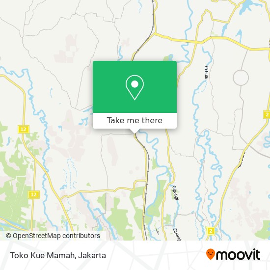 Toko Kue Mamah map