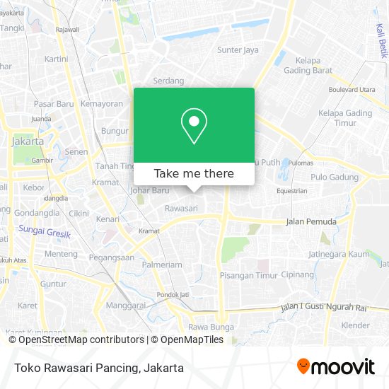 Toko Rawasari Pancing map