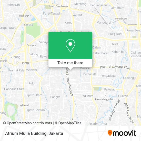Atrium Mulia Building map