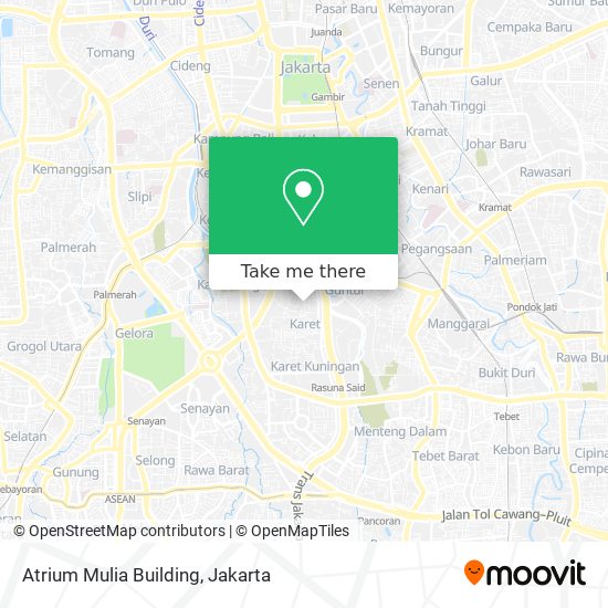 Atrium Mulia Building map