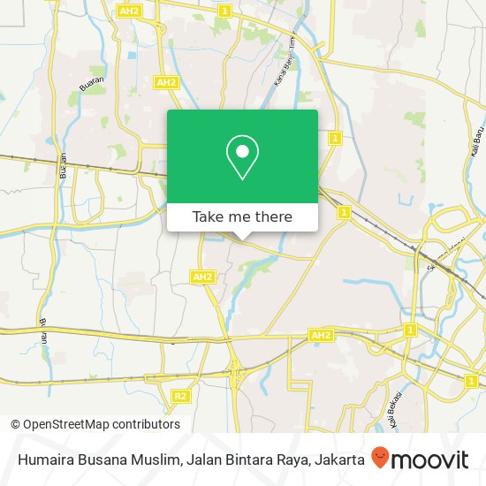 Humaira Busana Muslim, Jalan Bintara Raya map