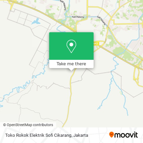 Toko Rokok Elektrik Sofi Cikarang map