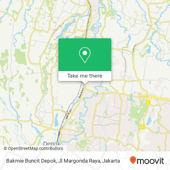 Bakmie Buncit Depok, Jl Margonda Raya map