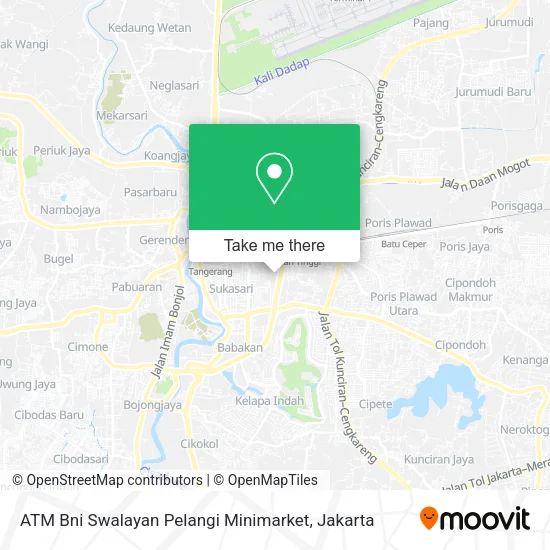 ATM Bni Swalayan Pelangi Minimarket map
