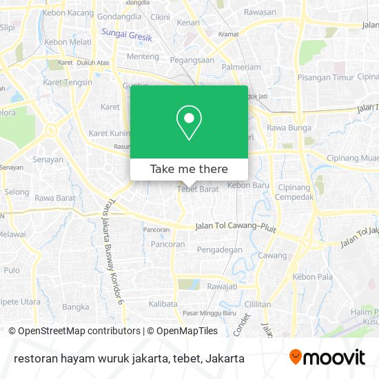restoran hayam wuruk jakarta, tebet map