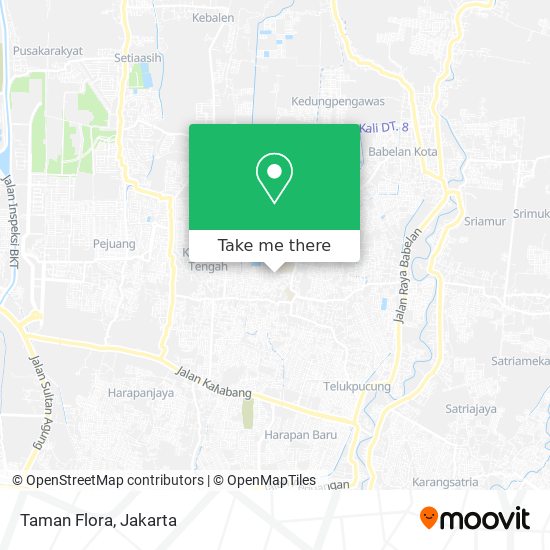 Taman Flora map