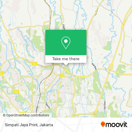 Simpati Jaya Print map
