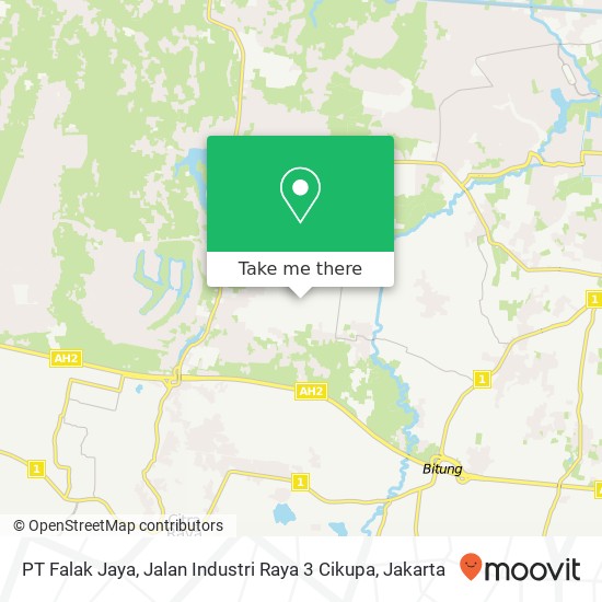 PT Falak Jaya, Jalan Industri Raya 3 Cikupa map