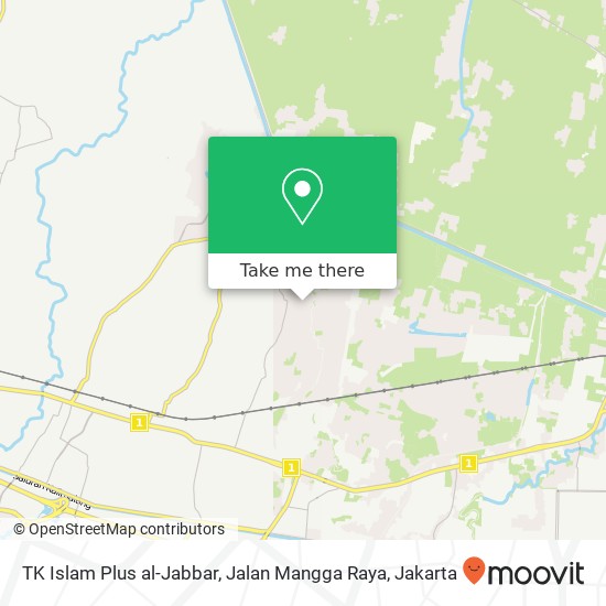 TK Islam Plus al-Jabbar, Jalan Mangga Raya map