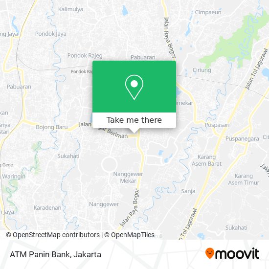 ATM Panin Bank map