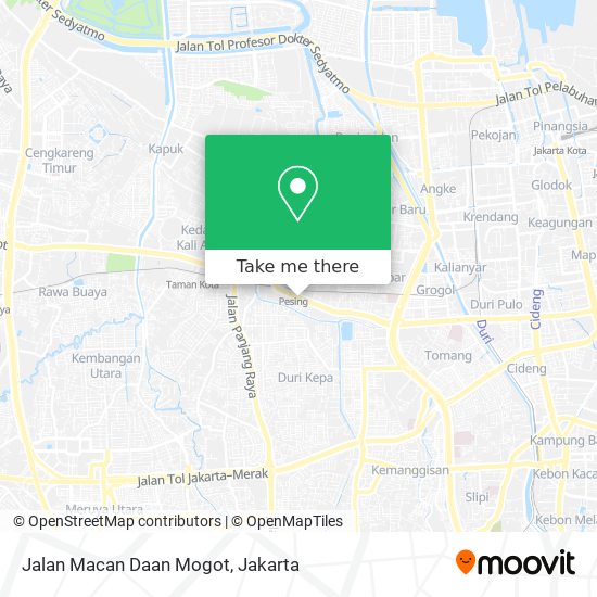 Jalan Macan Daan Mogot map