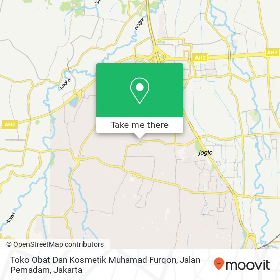 Toko Obat Dan Kosmetik Muhamad Furqon, Jalan Pemadam map