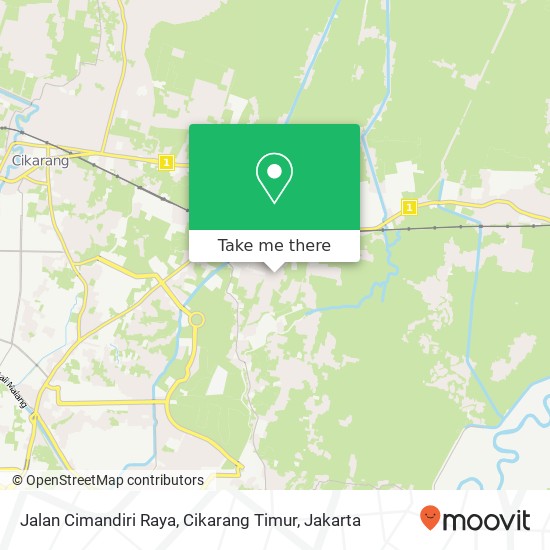 Jalan Cimandiri Raya, Cikarang Timur map