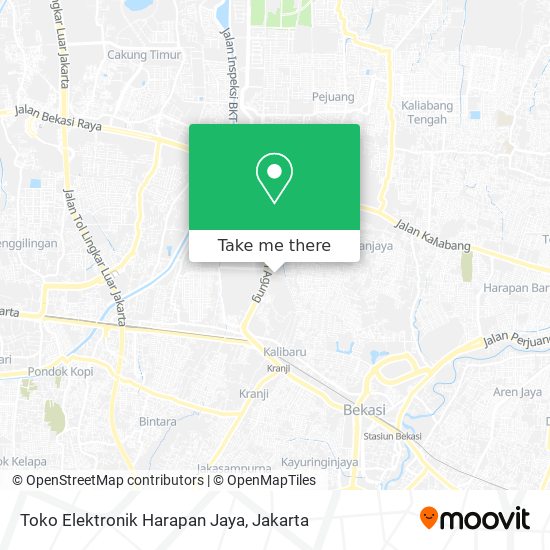 Toko Elektronik Harapan Jaya map